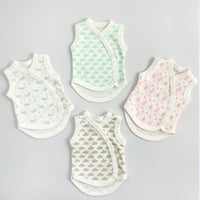 Incubator Vest, Mint Cloud, Premium 100% Organic Cotton Bodysuit / Vest Tiny & Small 