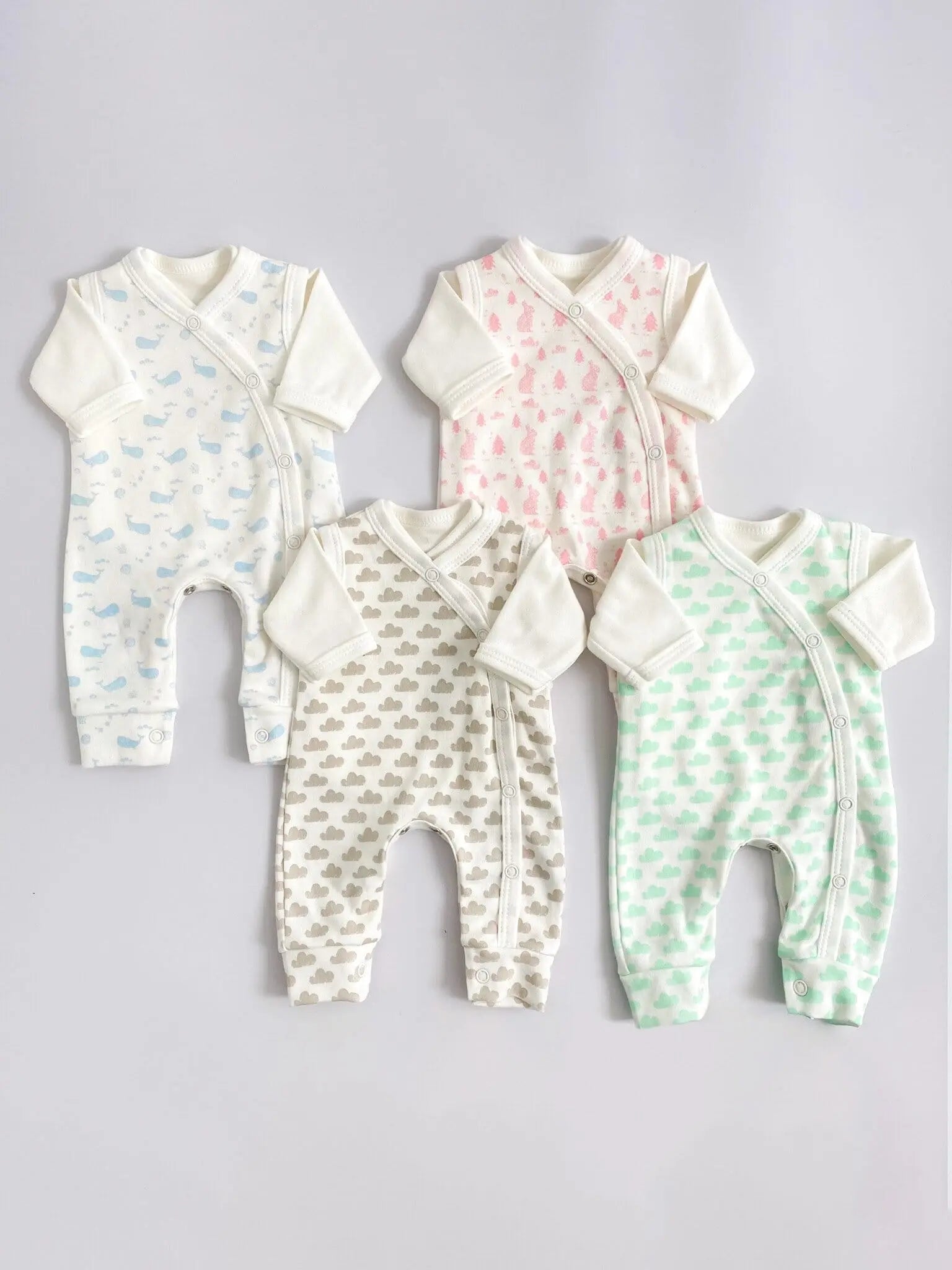 Dungaree & Top Set, Ocean Blue, Premium 100% Organic Cotton Dungaree Tiny & Small 
