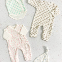 Premature Baby Bodysuit, Ocean Blue, Premium 100% Organic Cotton Bodysuit / Vest Tiny & Small 