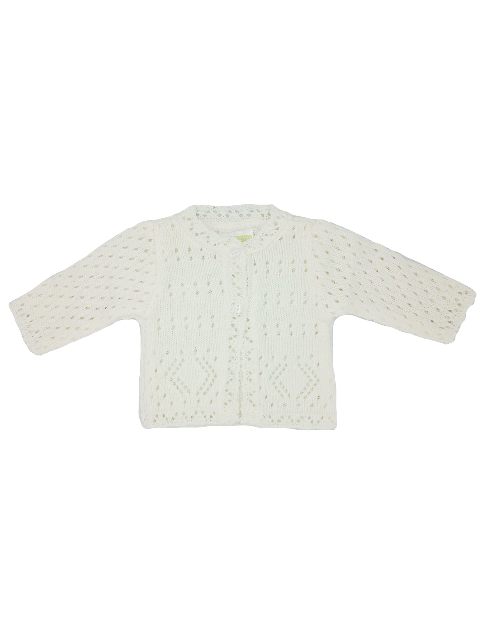 White Pointelle Cardigan - Cardigan / Jacket - Early Arrival