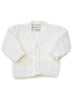 White Tiny Baby Cardigan (3-5lb & 5-8lb) - Cardigan / Jacket - Dandelion