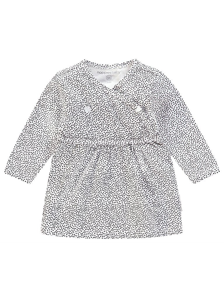Gorgeous White Dress With Black Polkdots Dress Noppies 