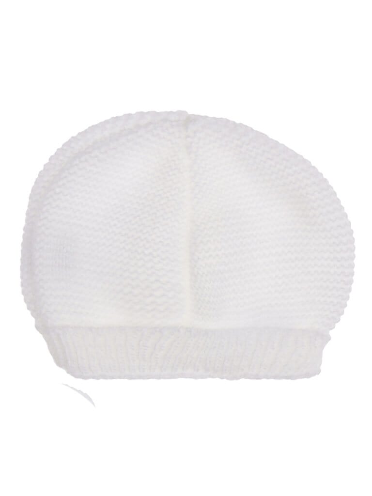 Cotton Knitted Hat - White Hat La Manufacture de Layette 