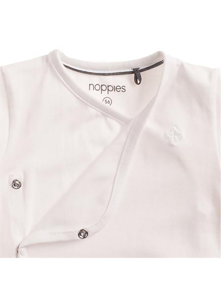 Long Sleeve Wrap-over Top - White (4-7lb & Newborn) Top / T-shirt Noppies 
