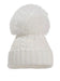 White Knitted Pom Pom Hat Tiny Baby 5-8lb Hat Little Mouse Baby Clothing and Gifts Ltd 