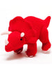 Knitted Triceratops Rattle, Red - Rattle - Best Years