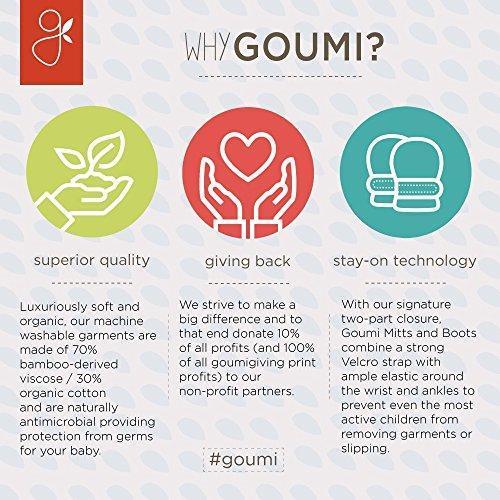 Goumi Stay-On Scratch Mittens, Cloud - Scratch Mitts - Goumikids
