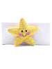 Crochet Fair Trade Rattle Toy - Friendly Yellow Star - Rattle - Pebble Toys